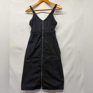 Converse Black Midi Dress with Zipper Size 4